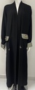 Open Abaya With Silvery Both Side Pocket Design