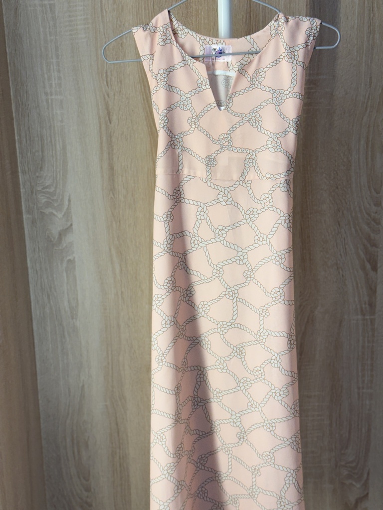 Crystals pink knot girl dress