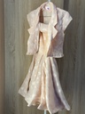 Off shoulder butterflies Dress with jacket
