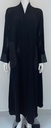 Black Abaya With Embroidered Beads Design Pocket