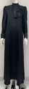 Stand Collar Ruffle Detailed Dress