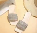 Rhinestone Slide Flat sandal 