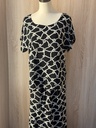Black & white knot short sleeves top & skirt outfit