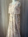 3D Floral Branches Pink Dress