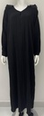 Abaya With Shoulder Epaulets Tassel Chain Fashion Metal Design