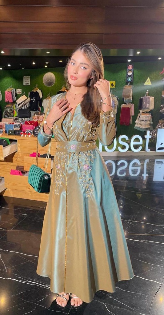 Women's Fashionable & Elegant Floral  Embroidery Dress