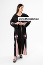 Elegant Floral Hand Beaded Abaya