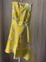 Yellow pearls flowers Dress