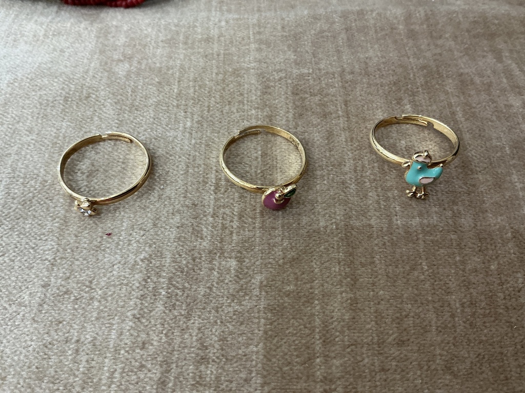 Duck, Fruit and Star Rings Set
