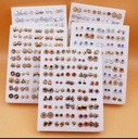 Random Mix Styles Rhinestone Earrings 