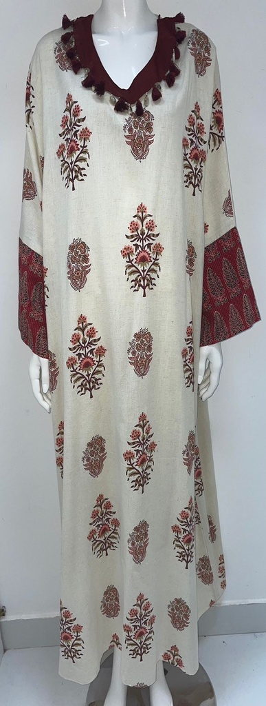 Chic Dress With Plants Design 