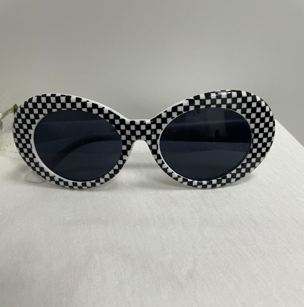 Cher Checkered Sunglasses