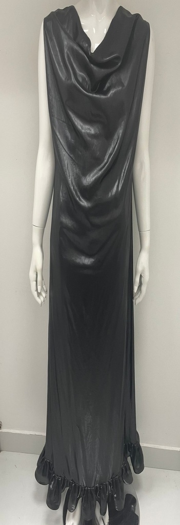 Chic Leather Sexy Long Dress