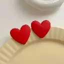 Heart acrylic Earrings
