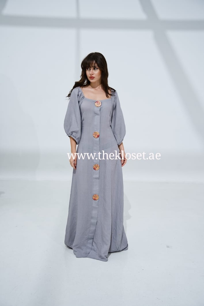 Gorgeously Oversized Button Dress