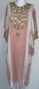 Peach Chic Kids Dress With Embroidery Flower Design