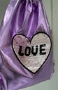 GLITTERY DRAWSTRING SCHOOL AND GYM BACKPACK