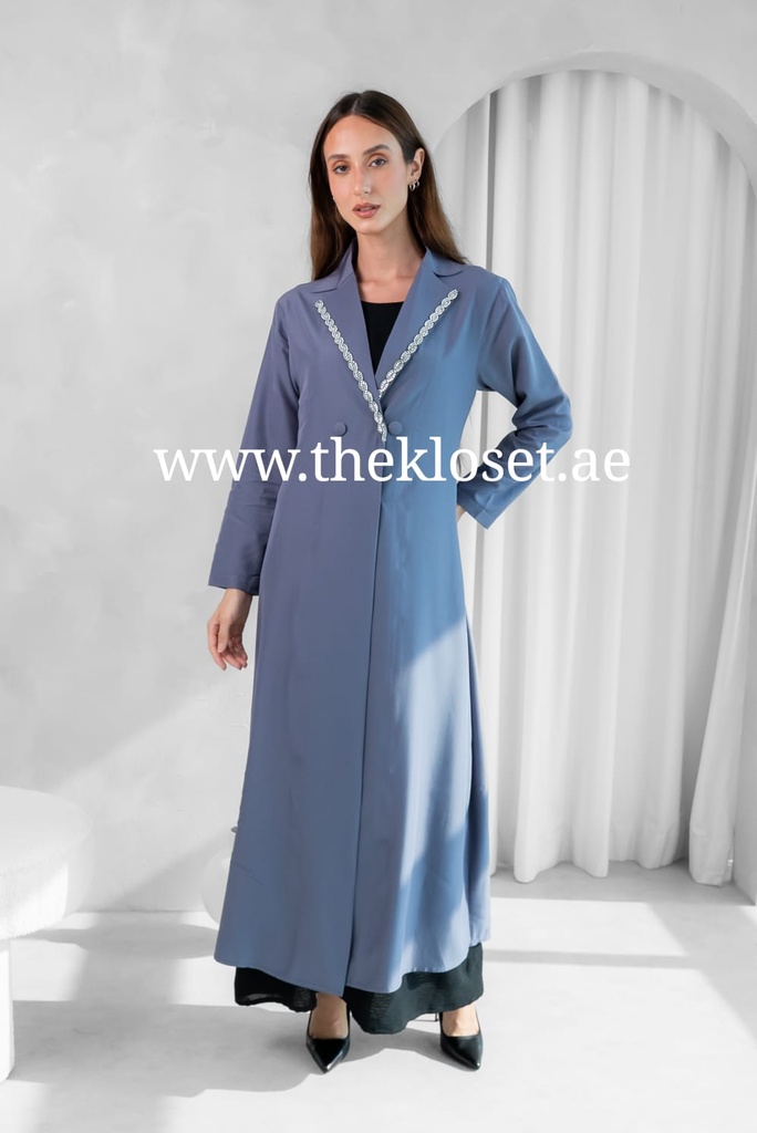 Crystal collar Abaya 