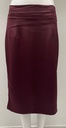 High-Waist Skirt Dark Maroon