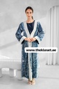 Two piece double sided velvet Abaya