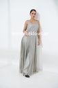 Silver Grey Chic Sleeveless Maxi Dress 