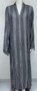 Dark Grey Simple Abaya