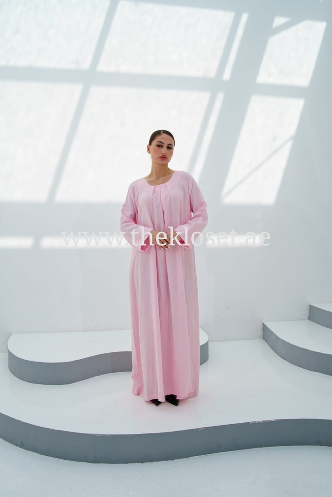 Plain Pink Simple Dress