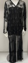 Elegant Black Lace Abaya