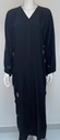 Black Abaya With Embroidery Bead Design