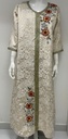 Silver Embellished Floral Dress
