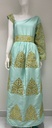 Light Blue Traditional Dress With One Embroidered Sleeve