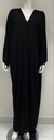 Fashionable Embroidered Black Abaya
