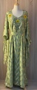 Butterfly green belted thoub dress 