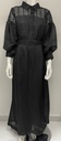 Chic black abaya with lace detailing