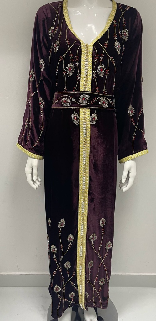 Exquisite hand beaded royal dress