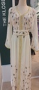 Exquisite white hand beaded royal dress 