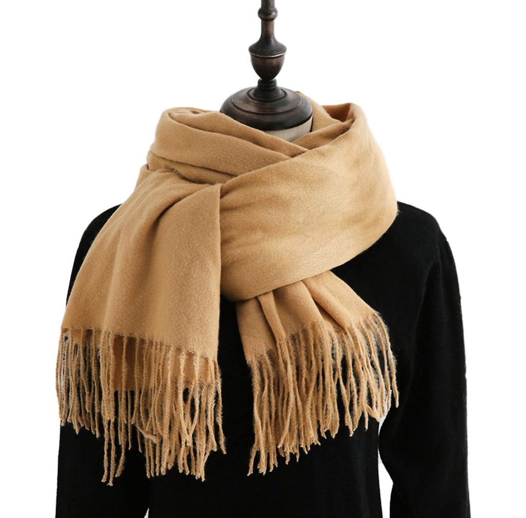 Soft warm woolen scarf