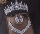 Bridal crystal tiara and jewelary set