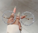 Luxury round frame glasses