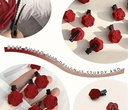 velvet rose hair clip