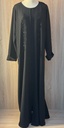 Black Abaya with Beaded