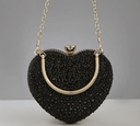 Luxury diamond heart shape bag