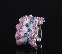 Ruby Ribbon zircon adjustable ring