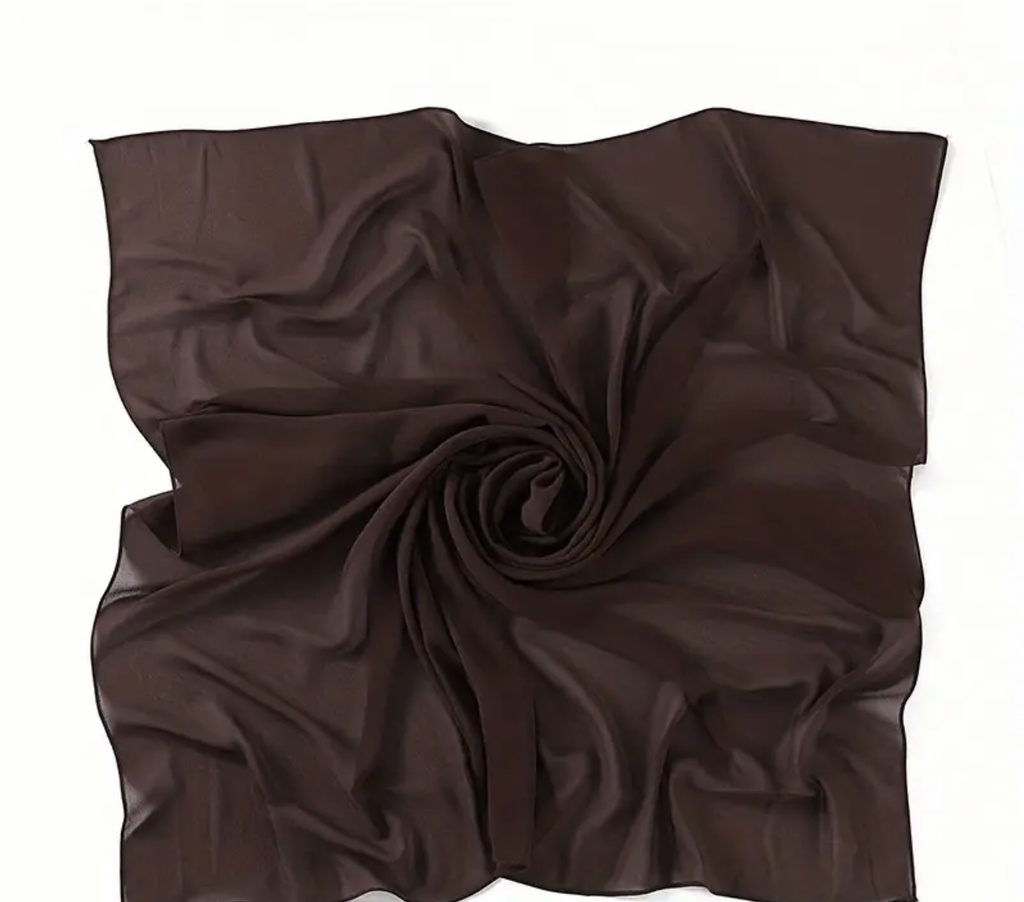 Solid color chiffon silky hijab 