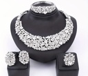 Wedding luxurious crystal jewelary set 