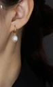 Elegant Imitation Pearl Dangle Earrings 
