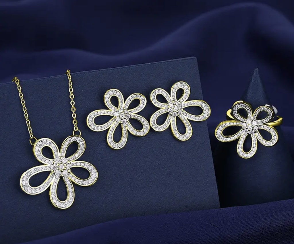 Hollow flower Jewelary  Set