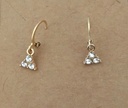 Cute Earrings With 3 Lucky Charm 