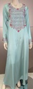 Elegant Mint Green Embroidered Beads Dress 