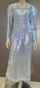 Elegant Sequins Silver Evening Dress